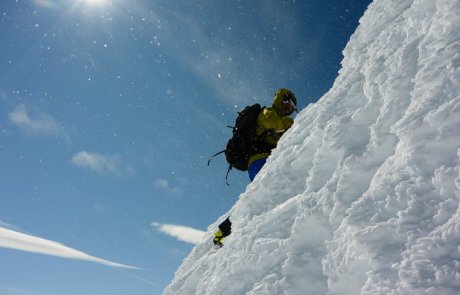 Llegando a la cumbre, cerro Gorra Blanca